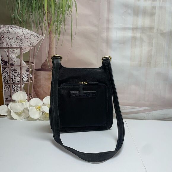Fossil Black Leather Crossbody Bag - Picture 1 of 11